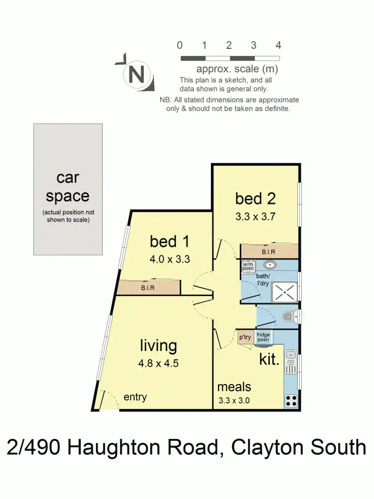 Floorplan of Homely apartment listing, 2/490 Haughton Road, Clayton South VIC 3169
