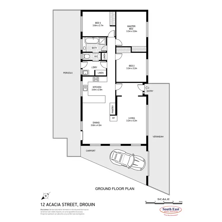 Floorplan of Homely house listing, 12 Acacia Street, Drouin VIC 3818