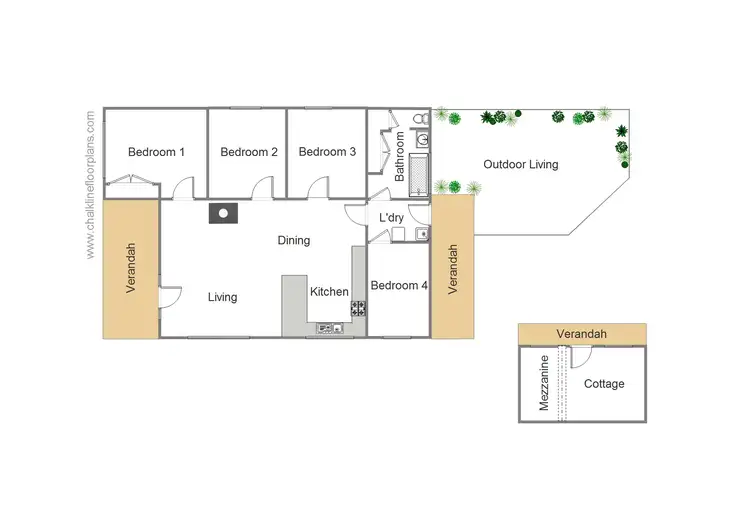 Floorplan of Homely house listing, 44 Highett Street, Mansfield VIC 3722
