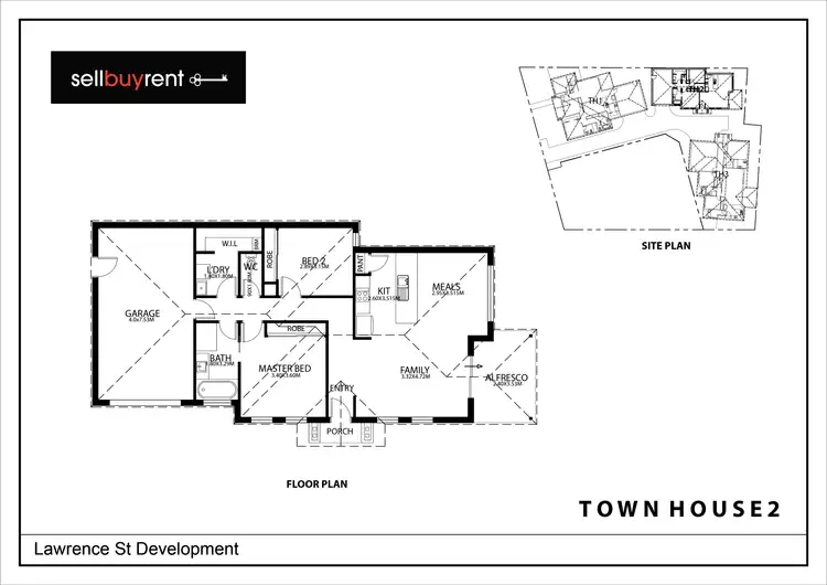 Floorplan of Homely apartment listing, 2/154 LAWRENCE STREET, Wodonga VIC 3690