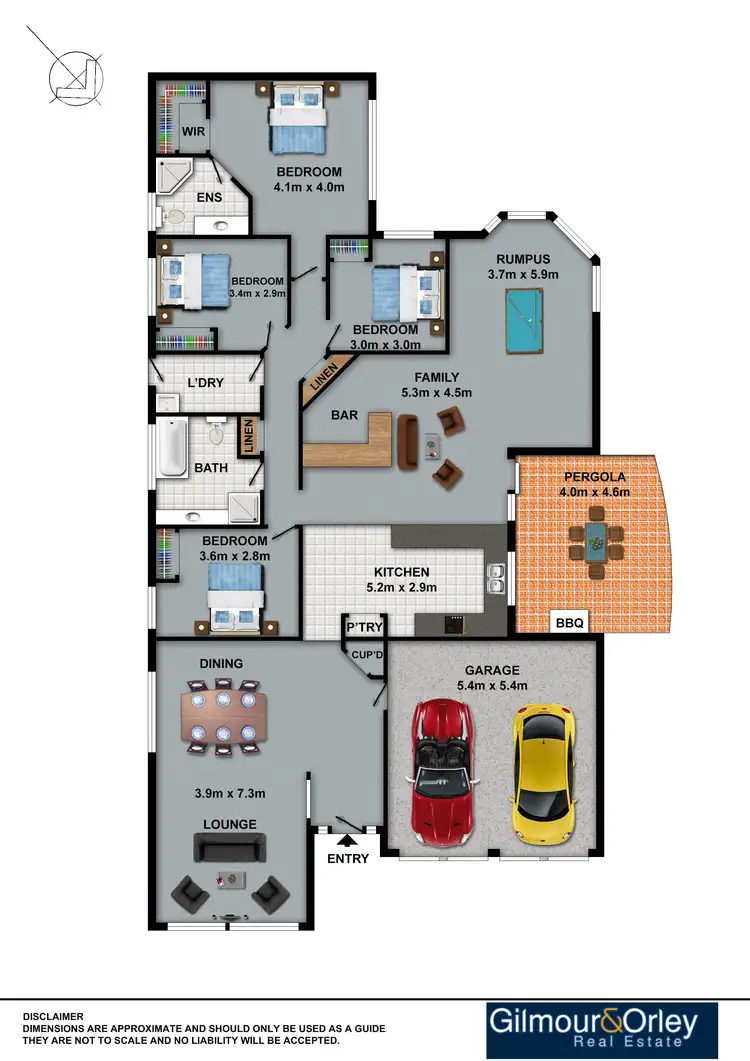 Floorplan of Homely house listing, 8 Morris Grove, Kellyville NSW 2155