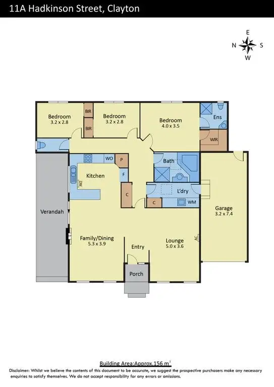 Floorplan of Homely unit listing, 11a Hadkinson Street, Clayton South VIC 3169