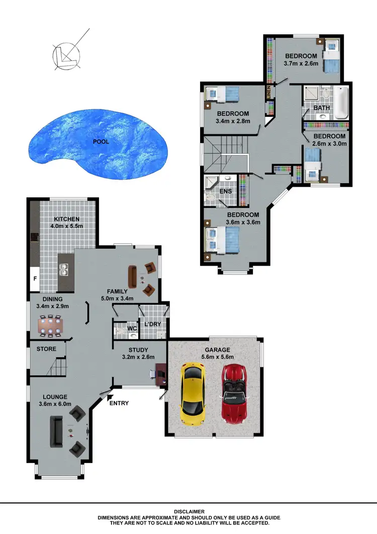 Floorplan of Homely house listing, 3 Skye Court, Kellyville NSW 2155