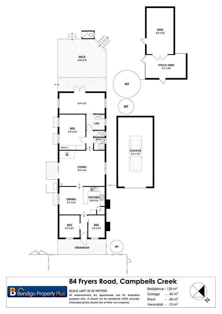 Floorplan of Homely house listing, 84 Campbells Creek-Fryers Road, Campbells Creek VIC 3451