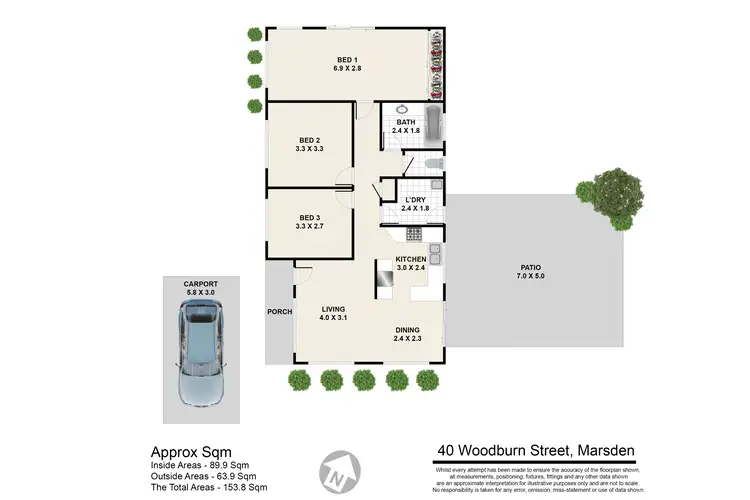 Floorplan of Homely house listing, 40 Woodburn Street, Marsden QLD 4132