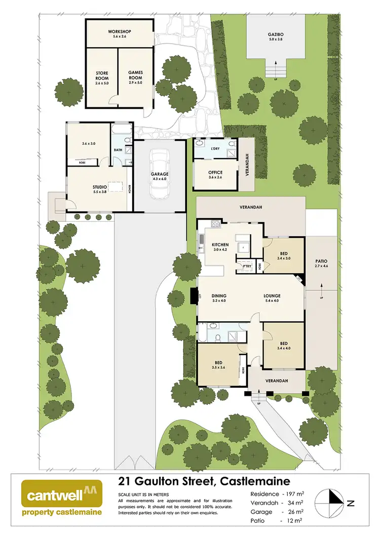Floorplan of Homely house listing, 21 Gaulton Street, Castlemaine VIC 3450
