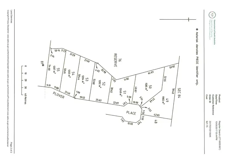 Floorplan of Homely land listing, 3 Plover Place, American River SA 5221