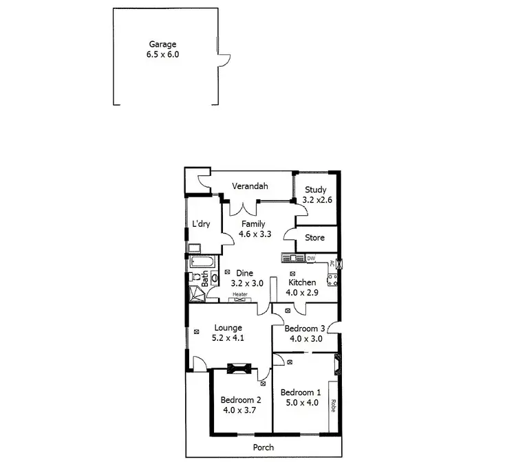 Floorplan of Homely house listing, 34 California Street, Nailsworth SA 5083