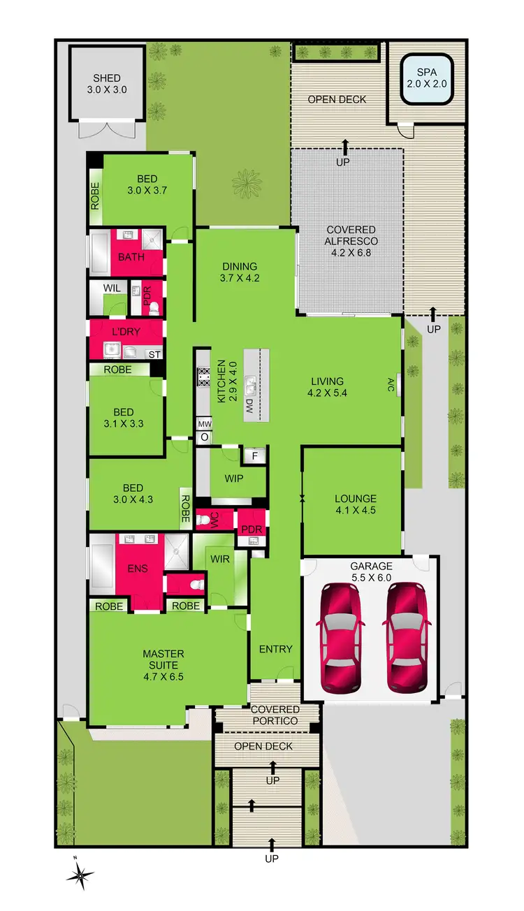 Floorplan of Homely house listing, 4 Pescia Court, Leopold VIC 3224