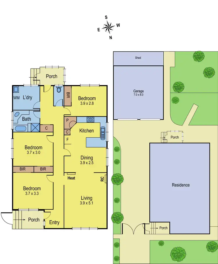Floorplan of Homely house listing, 15 Landale Court, Corio VIC 3214