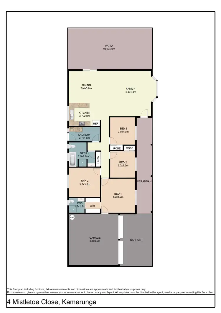 Floorplan of Homely house listing, 4 Mistletoe Close, Kamerunga QLD 4870