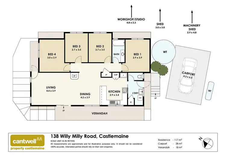 Floorplan of Homely house listing, 138 Willy Milly Road, Castlemaine VIC 3450