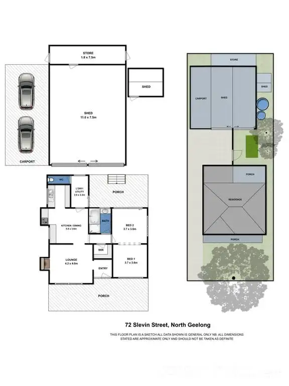 Floorplan of Homely house listing, 72 Slevin Street, North Geelong VIC 3215