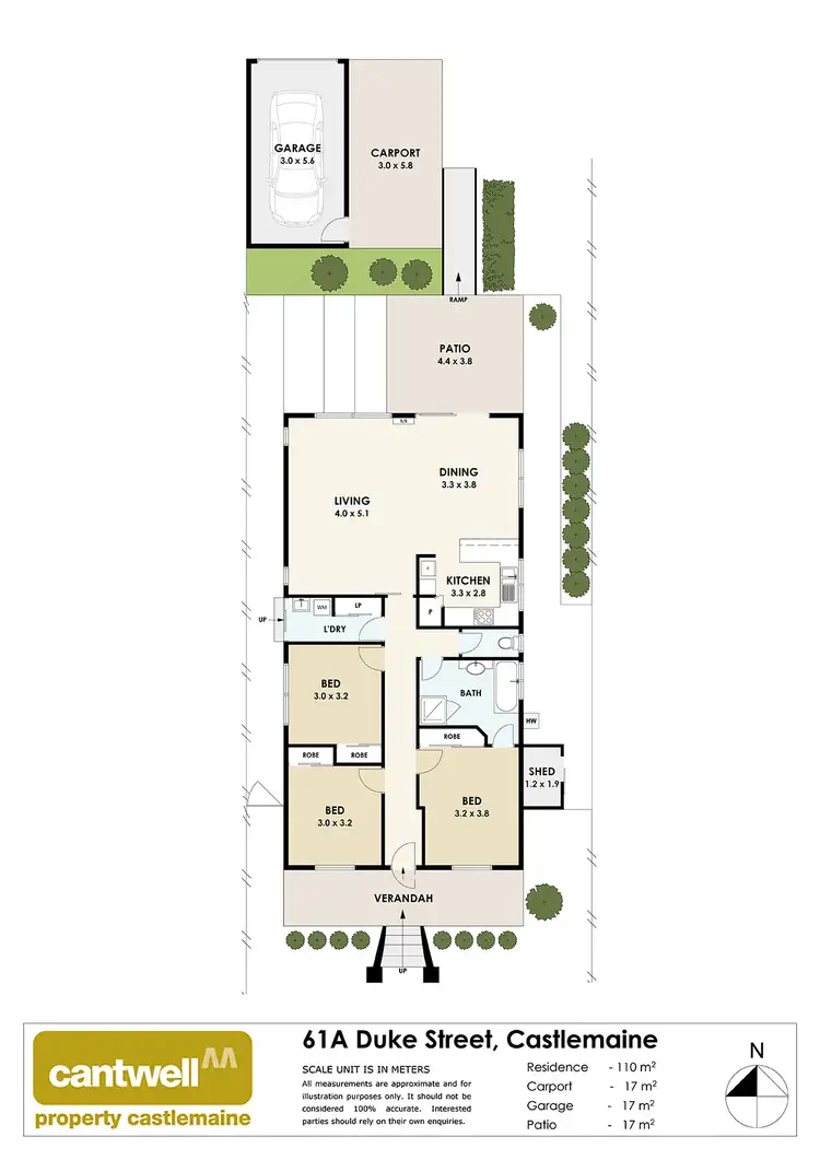 Floorplan of Homely house listing, 61a Duke Street, Castlemaine VIC 3450