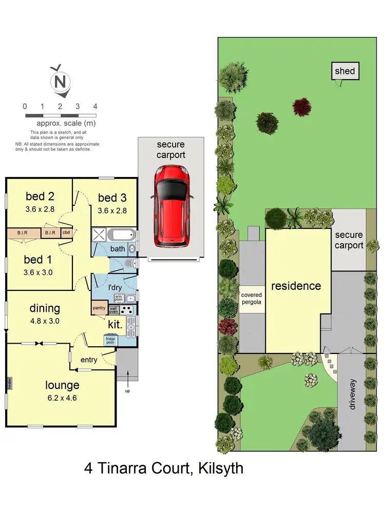 Floorplan of Homely house listing, 4 Tinarra Court, Kilsyth VIC 3137