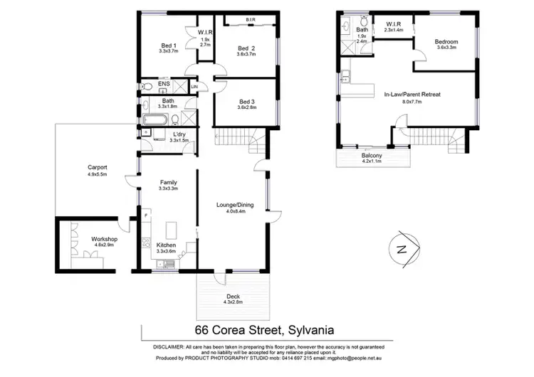 Floorplan of Homely house listing, 66 Corea Street, Sylvania NSW 2224