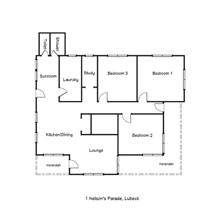 Floorplan of Homely house listing, 1 Nelson's Parade, Lubeck VIC 3385