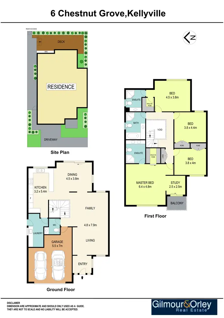 Floorplan of Homely house listing, 6 Chestnut Grove, Kellyville NSW 2155