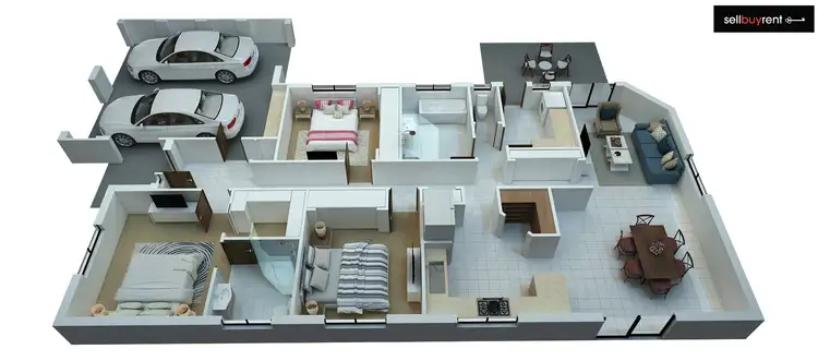 Floorplan of Homely house listing, 8 CROMER FAIRWAY, Wodonga VIC 3690