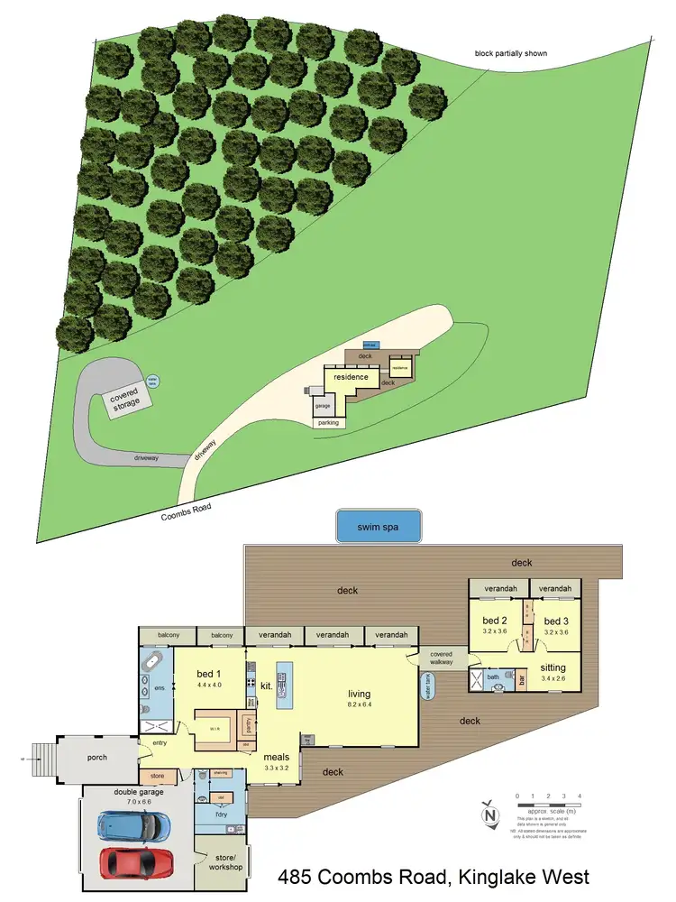 Floorplan of Homely house listing, 485 Coombs Road, Kinglake West VIC 3757