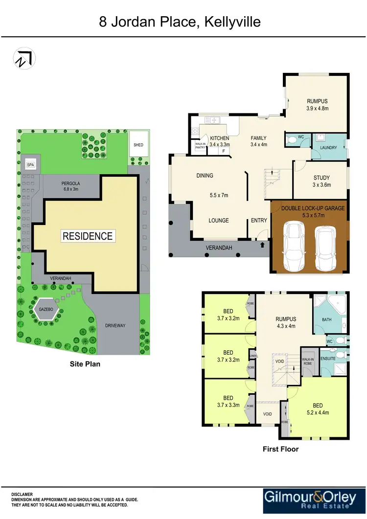 Floorplan of Homely house listing, 8 Jordan Place, Kellyville NSW 2155