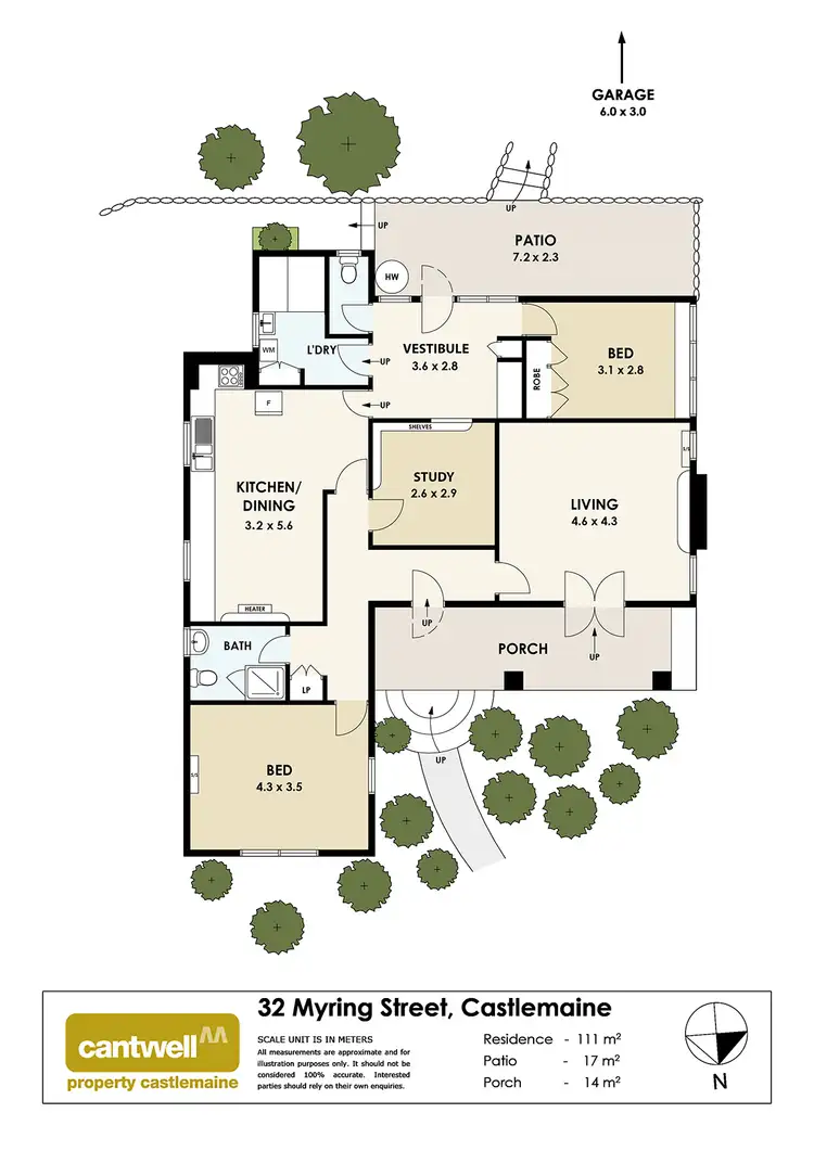 Floorplan of Homely house listing, 32 Myring Street, Castlemaine VIC 3450
