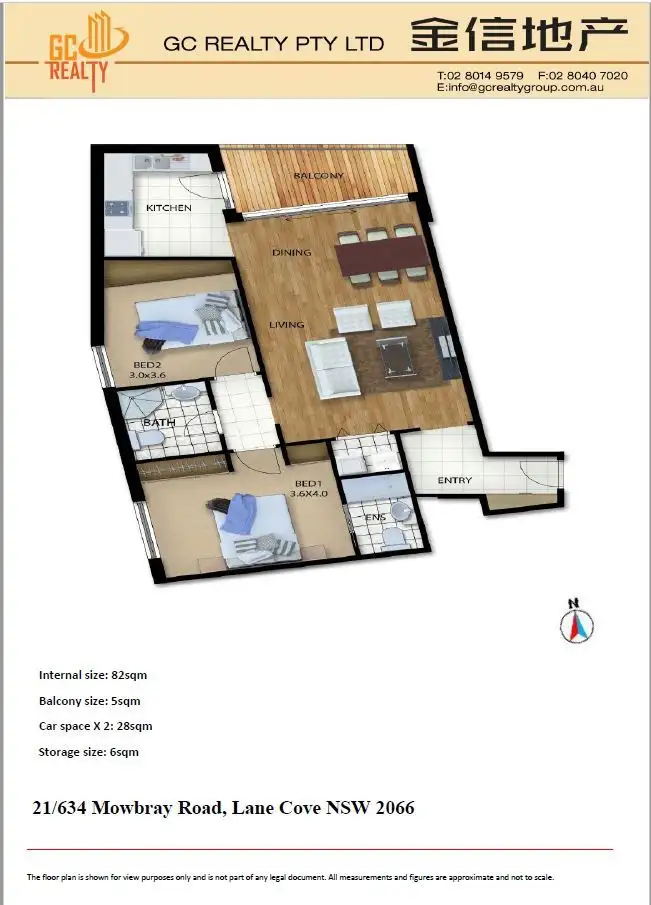 Floorplan of Homely apartment listing, 21/634 Mowbray Rd, Lane Cove NSW 2066