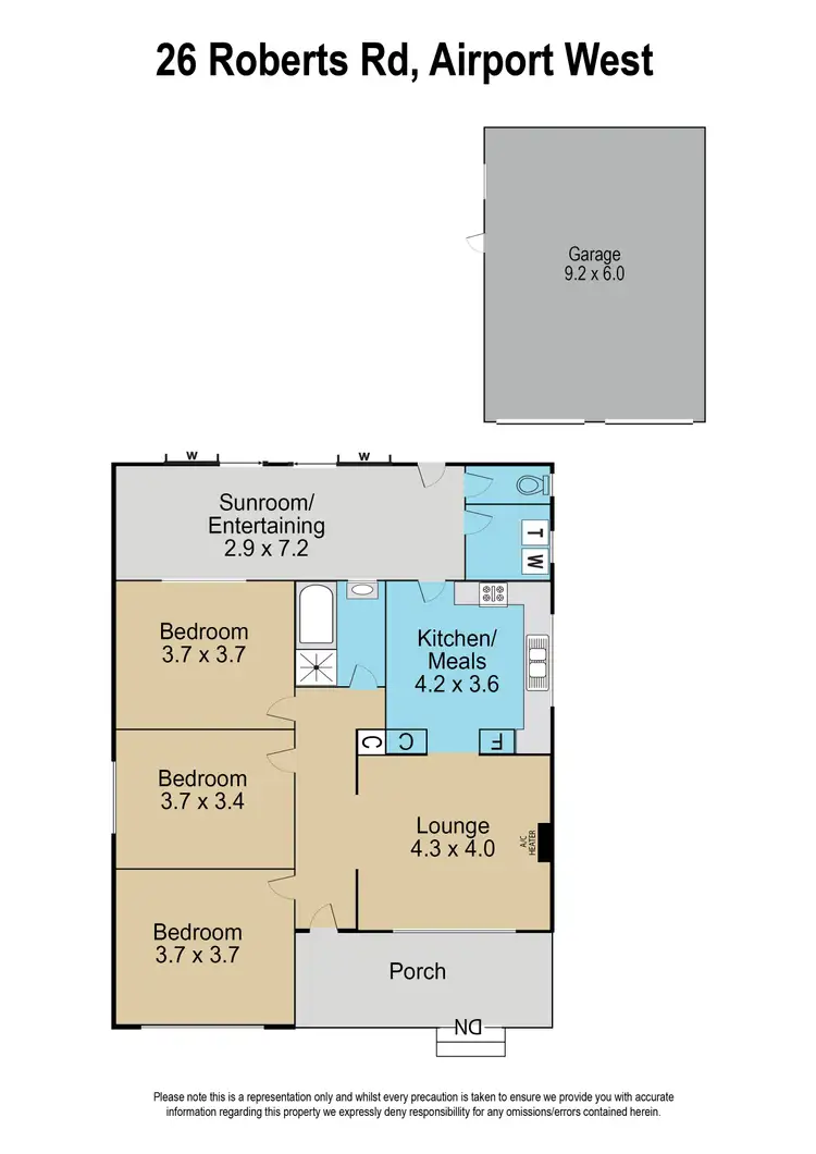 Floorplan of Homely house listing, 26 Roberts Road, Airport West VIC 3042
