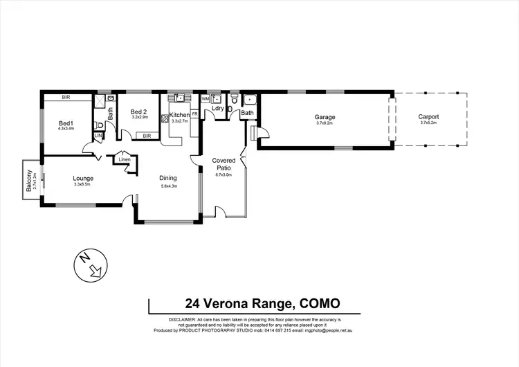 Floorplan of Homely house listing, 24 Verona Range, Como NSW 2226