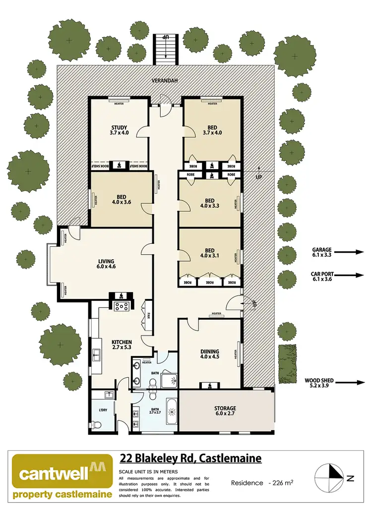 Floorplan of Homely house listing, 22 Blakeley Road, Castlemaine VIC 3450