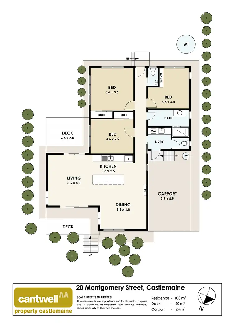 Floorplan of Homely house listing, 20 Montgomery Street, Castlemaine VIC 3450