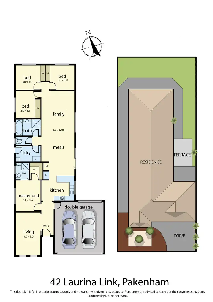 Floorplan of Homely house listing, 42 Laurina Link, Pakenham VIC 3810