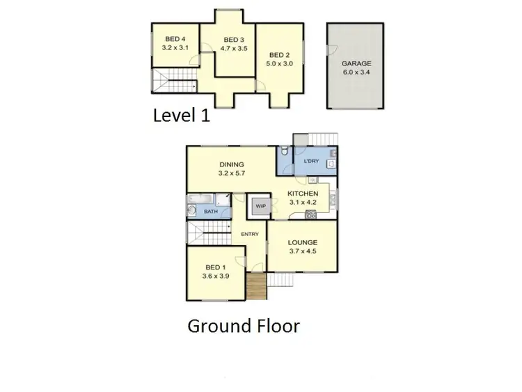 Floorplan of Homely house listing, 6 Hutchison Street, Niddrie VIC 3042