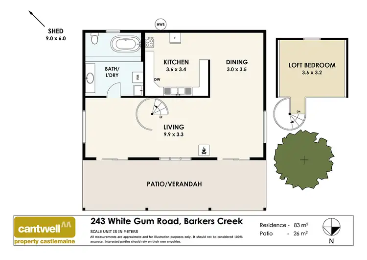 Floorplan of Homely house listing, 243 White Gum Road, Barkers Creek VIC 3451