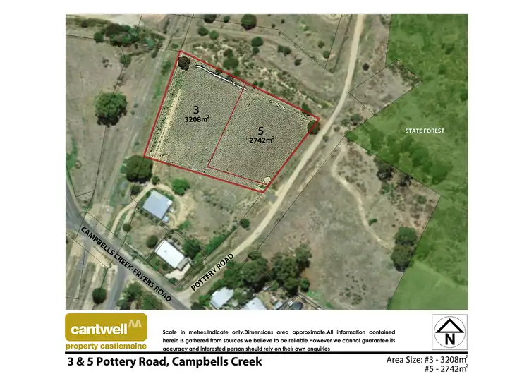 Floorplan of Homely land listing, 3 and 5 Pottery Road, Campbells Creek VIC 3451