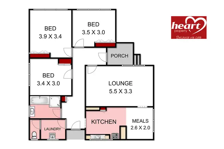 Floorplan of Homely house listing, 227 Dawson Street, Sale VIC 3850