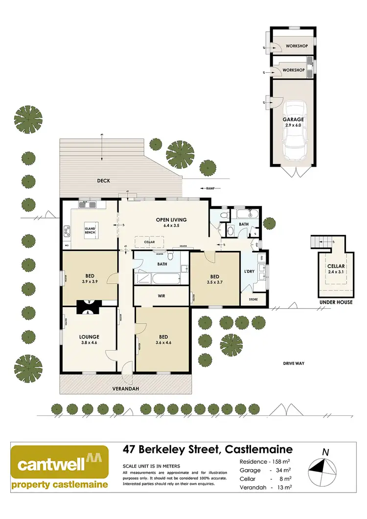 Floorplan of Homely house listing, 47 Berkeley Street, Castlemaine VIC 3450