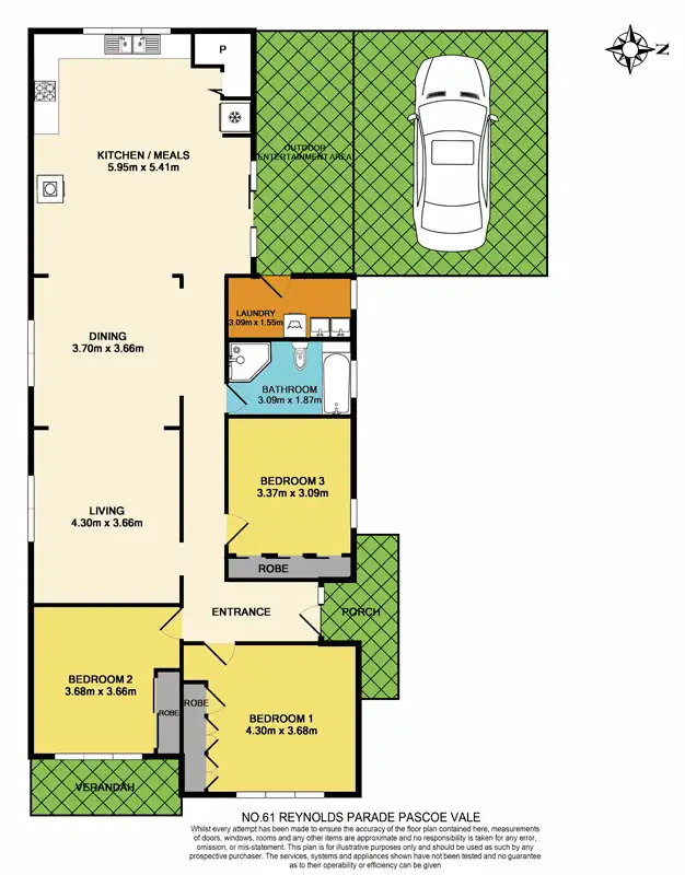 Floorplan of Homely house listing, 61 Reynolds Parade, Pascoe Vale South VIC 3044