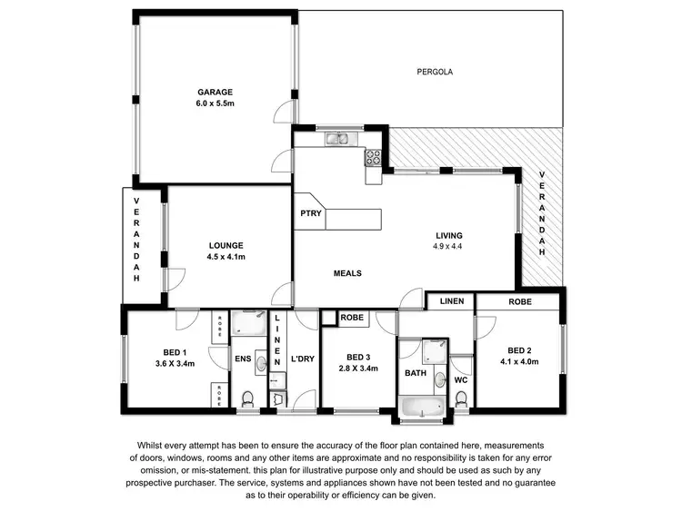 Floorplan of Homely house listing, 13 Ellwood Court, Mount Gambier SA 5290