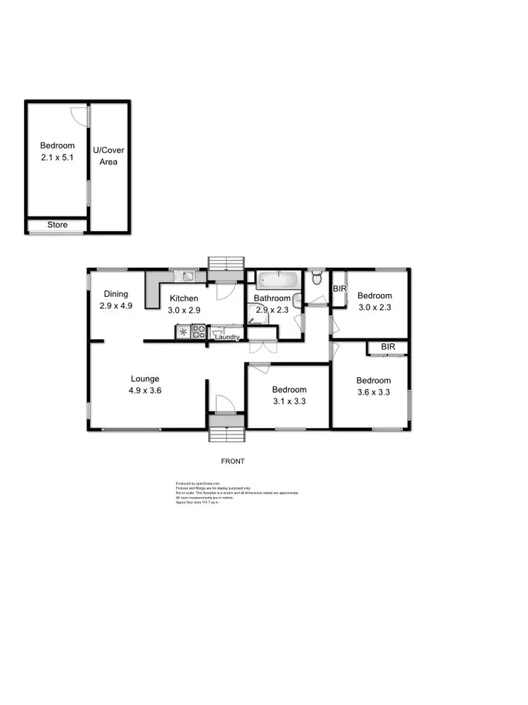 Floorplan of Homely house listing, 8 Pine Crescent, Wynyard TAS 7325