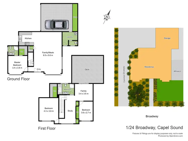 Floorplan of Homely townhouse listing, 1/24 Broadway, Capel Sound VIC 3940