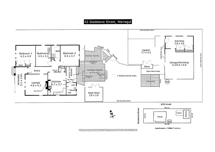 Floorplan of Homely house listing, 42 Gladstone Street, Warragul VIC 3820