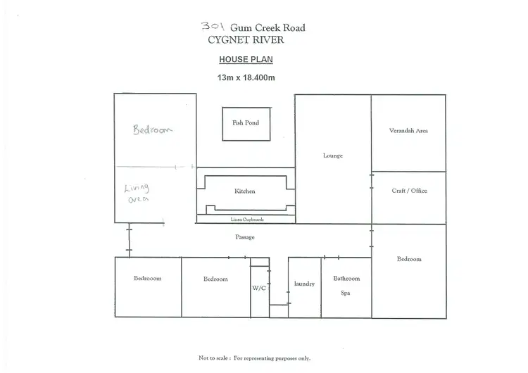 Floorplan of Homely rural property listing, 301 Gum Creek Road, Cygnet River SA 5223