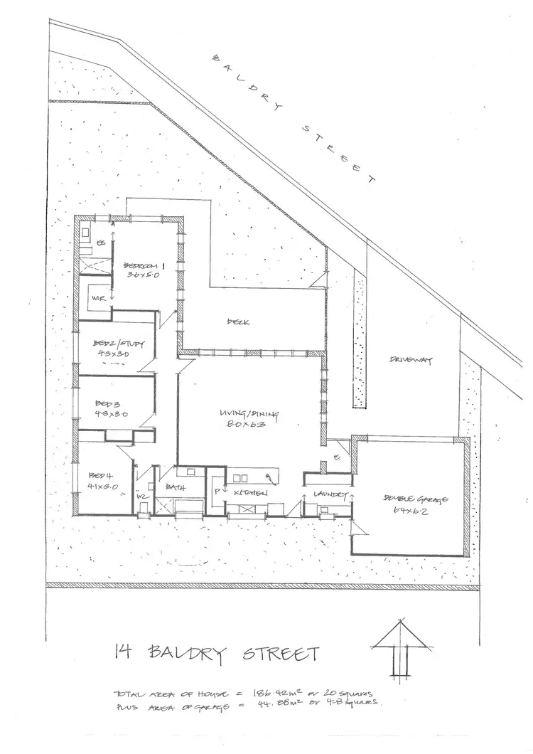 Floorplan of Homely house listing, 14 Baldry Street, Mansfield VIC 3722