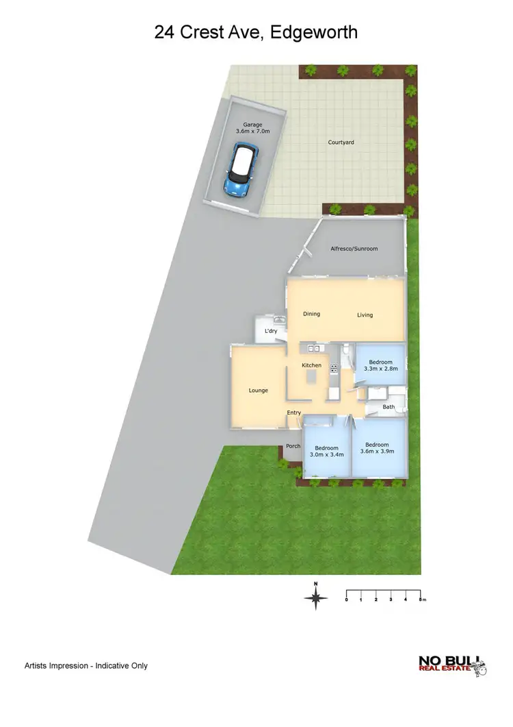 Floorplan of Homely house listing, 24 Crest Avenue, Edgeworth NSW 2285