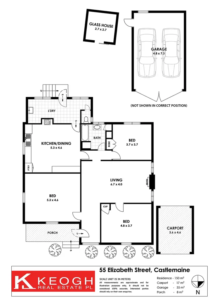 Floorplan of Homely house listing, 55 Elizabeth Street, Castlemaine VIC 3450