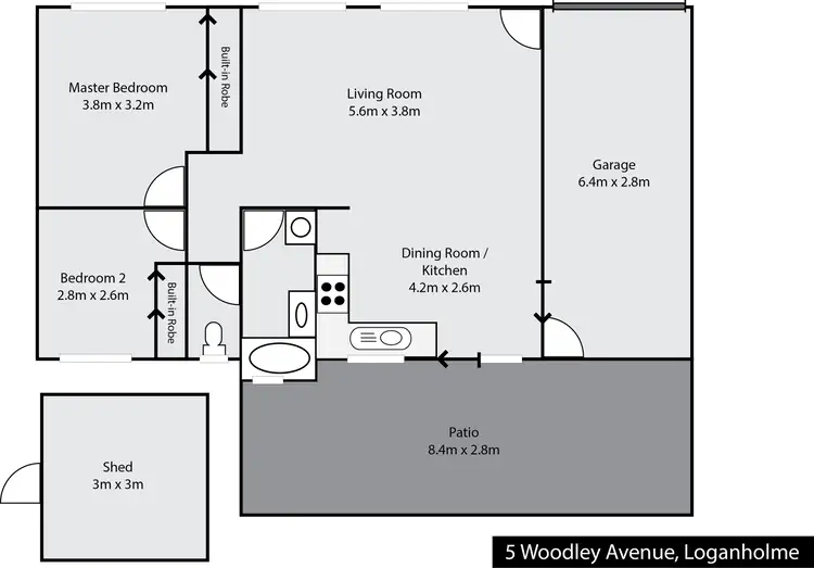 Floorplan of Homely house listing, 5 Woodley Ave, Loganholme QLD 4129