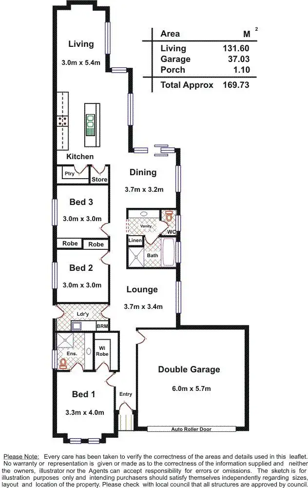 Floorplan of Homely house listing, 48B Riverview Drive, Port Noarlunga SA 5167