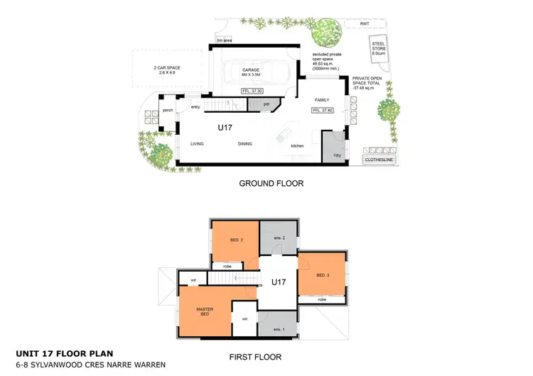 Floorplan of Homely house listing, 17/6-8 Sylvanwood Crescent, Narre Warren VIC 3805