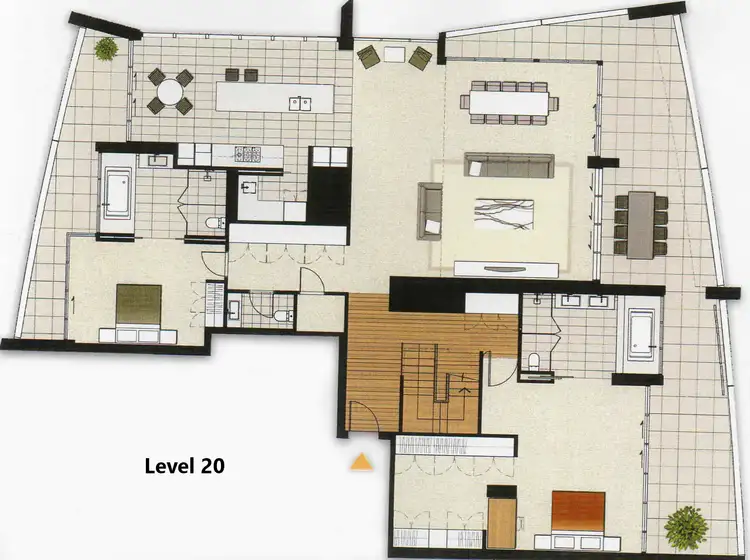 Floorplan of Homely apartment listing, 2001/96 Bow River, Burswood WA 6100